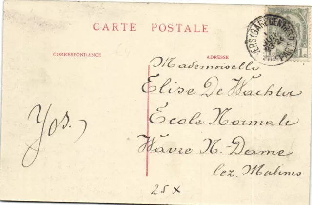 PC BELGIUM, BOURG-LÉOPOLD, RUE DE LA STATION, Vintage Postcard (b30067) 2