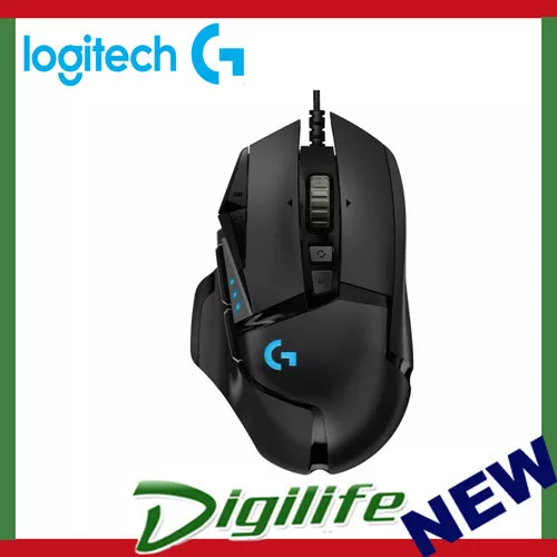 Logitech G502 Hero 16K Sensor RGB LED Tunable USB Optical Wired Gaming Mouse