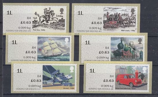 United Kingdom Atm 103 - 8 Postverkehrsmittel (MNH)