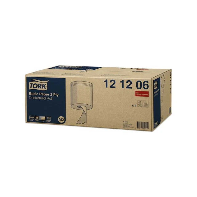 6 rotoli Tork 121206 Spazzoletti Carta Standard Universale M2 Bianco 2 Strati