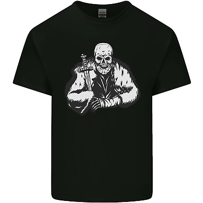Viking Skull & Sword Thor Valhalla Mens Cotton T-Shirt Tee Top