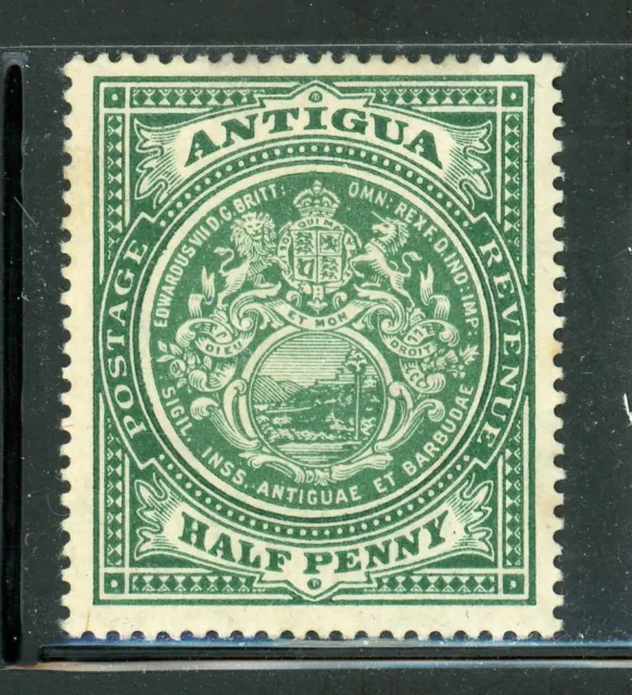 ANTIGUA 31 SG41 MH 1908-17 1/2p Seal Wmk Mult Crown CA CV$5