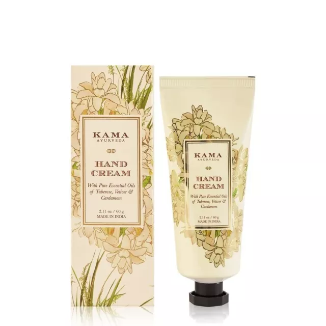 Crema de manos Kama Ayurveda con aceite esencial de tuberosa y cardamomo -...