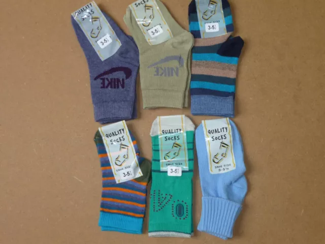 6 Paar Astd Baby Jungen Socken. Schuhgrösse 3 -5,5 (18 -24 Monate)