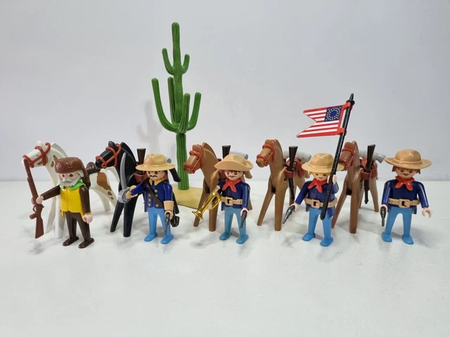 Playmobil Western 3485 - Officier De Cavalerie / Cowboy - Vintage