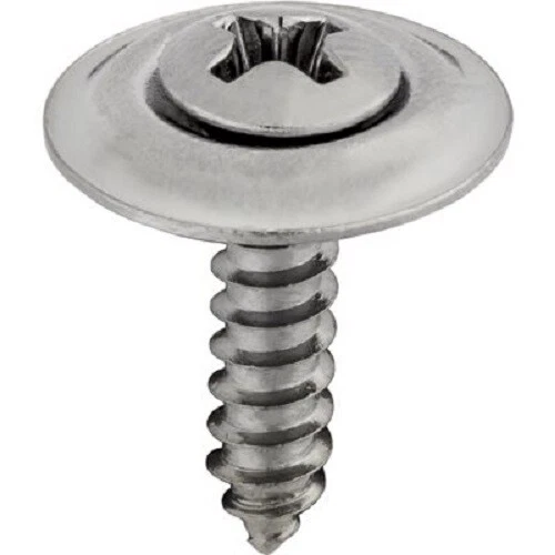 #6 X 5/8" Phillips Oval Head Sems Countersunk Washer Chrome