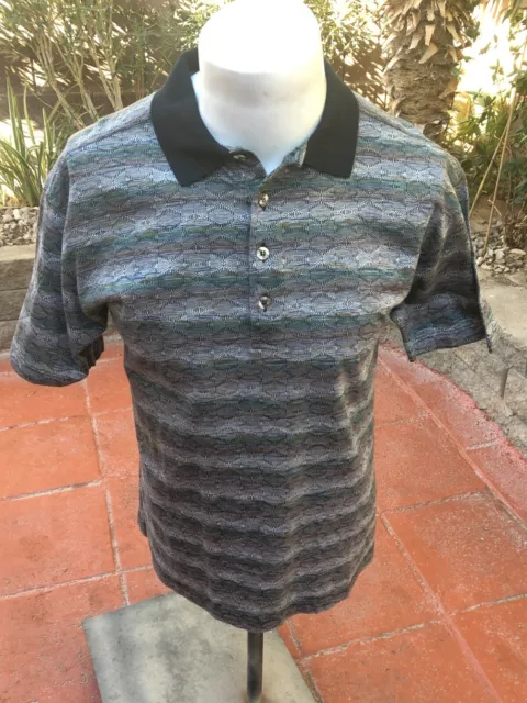 Focus Men's Mercerized Cotton Polo shirt Made in Italy size M