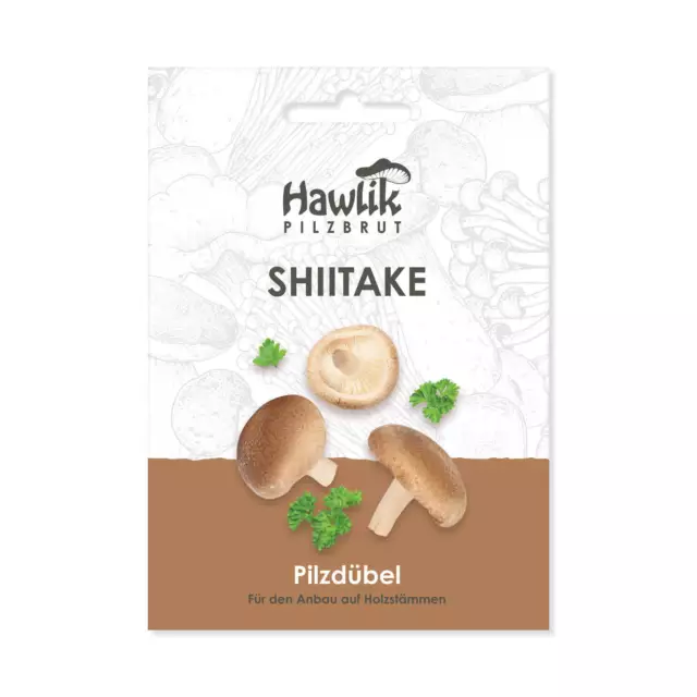 Shiitake Dübel, Hawlik Pilzbrut, Pilzzucht auf Holz, Shiitake Pilze züchten 2