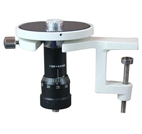 HAND AND TABLE MICROTOME WITH RAZOR used to cut thin sections of Microscopic ma