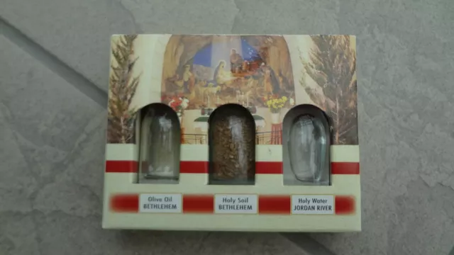 Heiliges Salz, Oliven Öl und Heiligen Wasser aus Bethlehem