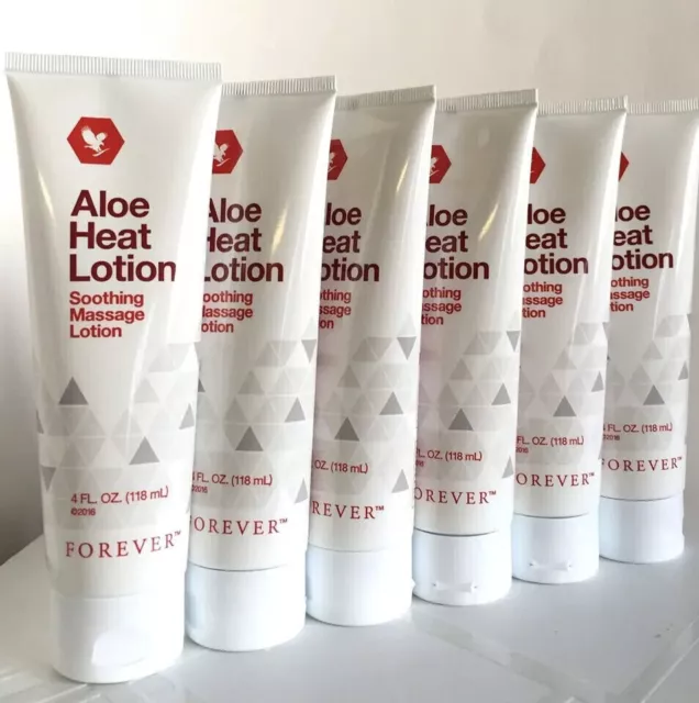 6x Forever Aloe Heat Lotion (6 x 118ml) Excelente para calmar los músculos...