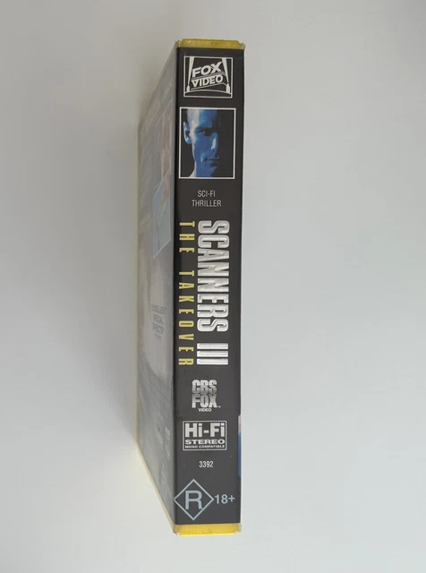 SCANNERS 3: THE Takeover [VHS] CBS Fox Video Big Box Ex-Rental Video ...