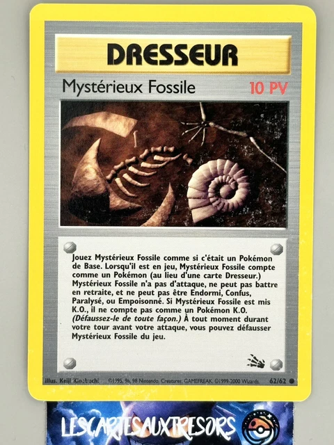 CARTE POKÉMON MYSTÉRIEUX FOSSILE 62/62 EDITION 2 ED2 Fossile VF FR EUR ...