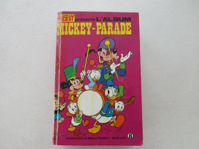 Journal De Mickey Presente L'album Mickey Parade N°8 Be/Tbe Dedans N°89/90/91