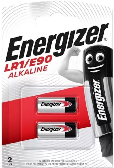 Pile LR1 N E90 MN9100 Energizer lot de 2 piles alcalines 1.5V