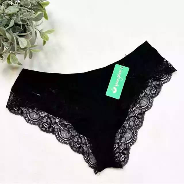 Honeydew Intimates Haley Hipster Black Lace Trim Size X-Large