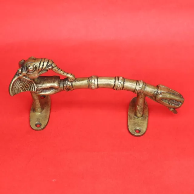 Elephant Shape Vintage Antique Style Handmade Brass Window Door Handle Pull Knob