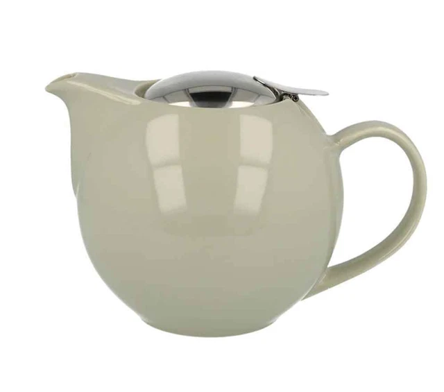 Bouilloire émaillée Rouge à Pois Blancs Avec Filtre - Capacité 1L, Acier Inoxydable - Pour Thé, Café, Décoration Rétro