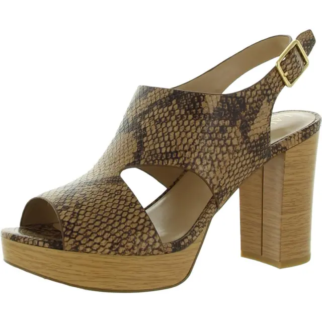 Lauren Ralph Lauren Womens Feona Leather Platform Sandals Shoes BHFO 7464