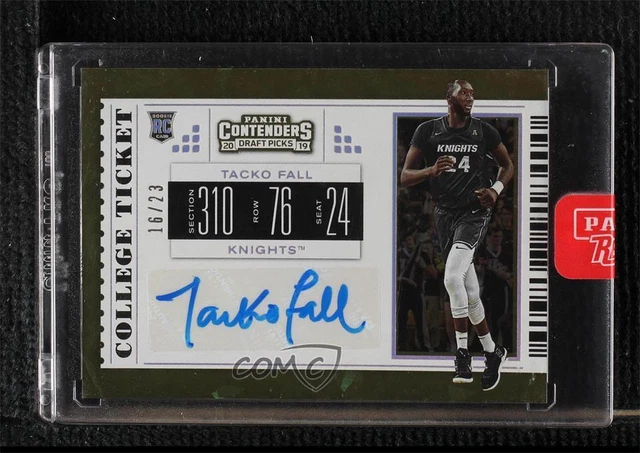 2019-20 Contenders Draft Picks Cracked Ice Ticket /23 Tacko Fall Rookie Auto RC