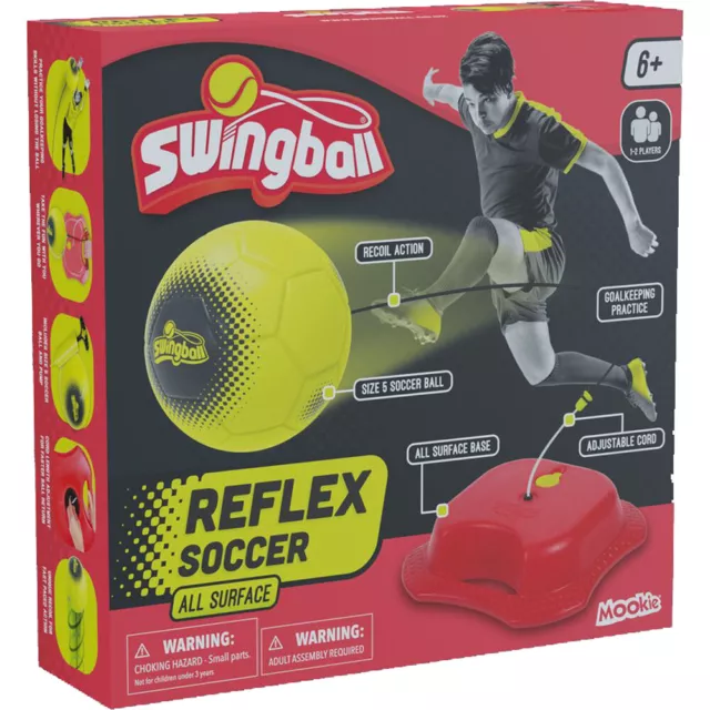 Swingball Reflex Soccer All Surface Football Outdoor Game from Mookie Ages 6+