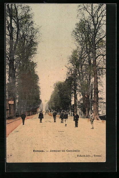 CPA Evreux, Avenue de Cambolle 1906