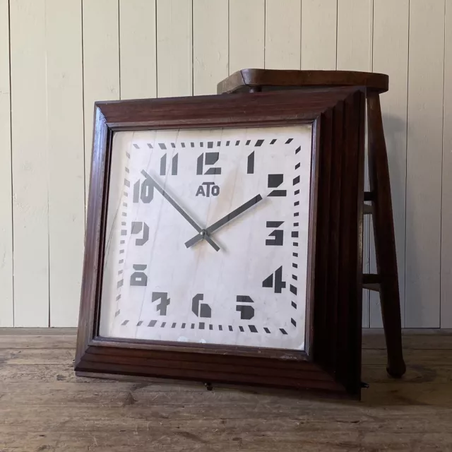 Large Vintage Factory Clock.