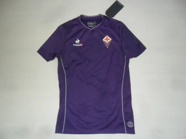 Fw15 Le Coq Sportif Fiorentina Maglia Maglietta Bambino Junior Shirt Jersey