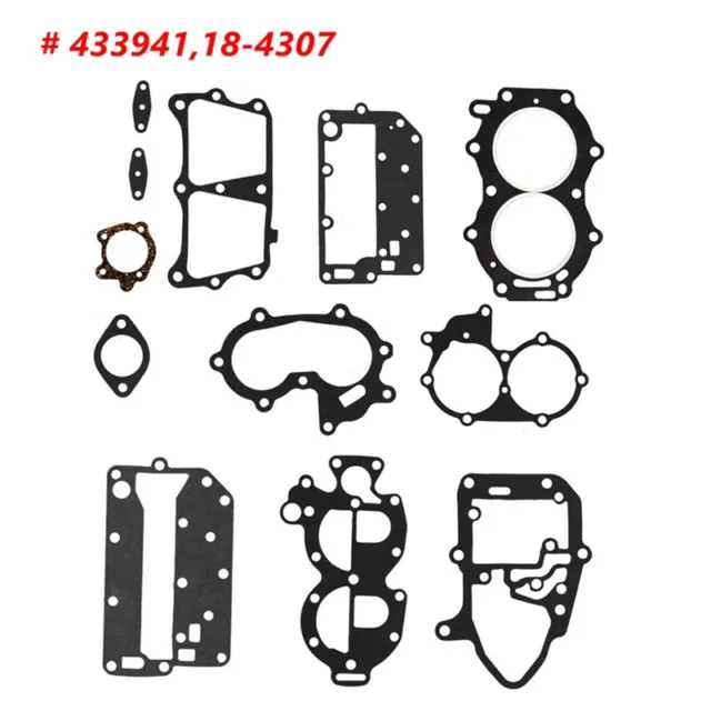 Gasket Kit Powerhead For Johnson/Evinrude 25/35hp 2cyl X-Ref # 433941 18-4307