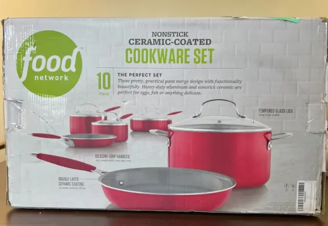 https://www.picclickimg.com/STEAAOSweeVlc2Yc/Food-Network-Ceramic-Cookware-Set-Durable-Coating-Silicone.webp
