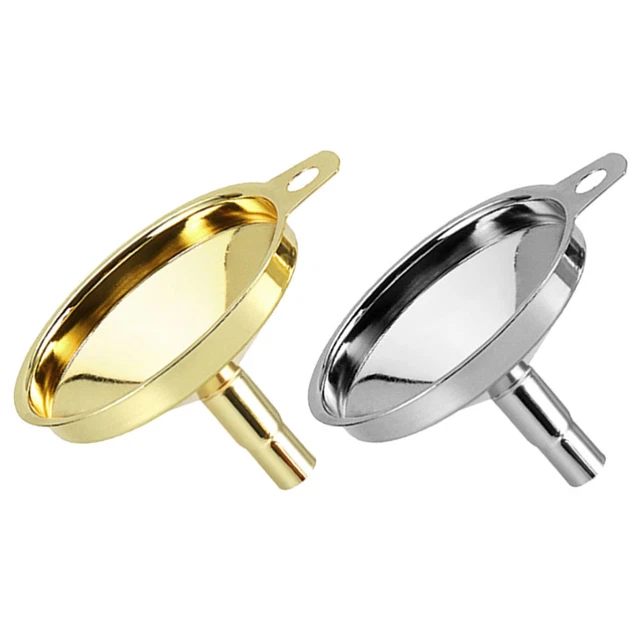 2 piezas embudo de frasco de acero inoxidable embudo reutilizable hogar vino Tric