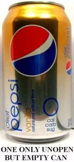 Diät Pepsi Vanille Vintage 2009 Leere Ungeöffnet 355ml Kann Limited Edition USA