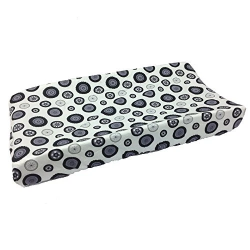 Grace Place Teyo's Tires Changing Pad Cover Black/White