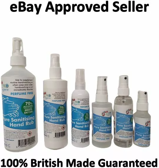 Hand Sanitizer 120ml Hand Sanitiser Spray 70% Alcohol Various Sizes