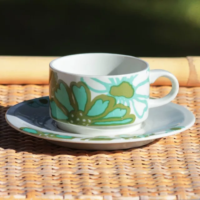 Petite tasse à café + soucoupe vintage Villeroy & Boch modèle Scarlett