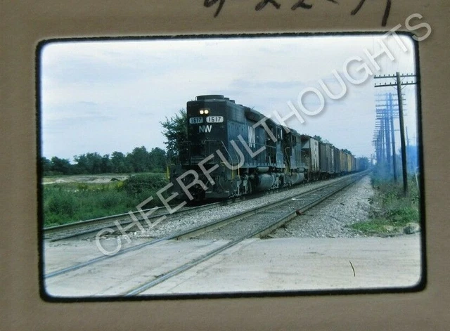 Original '79 Ektachrome Slide NW Norfolk Western 1617 SD40 action     28Z24