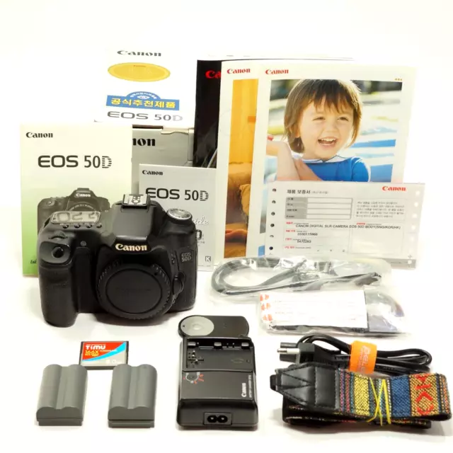 [Good!!]Canon EOS 50D 15.1 MP DSLR camera body set w/full box package