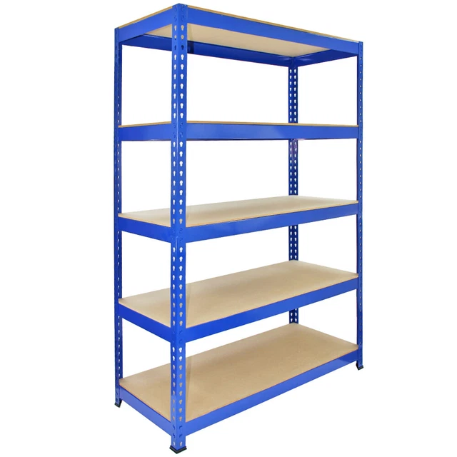 3 Scaffalature Scaffalature 120 cm Scaffali Magazzino Stoccaggio Unità Scaffalatura Acciaio 5 Livelli