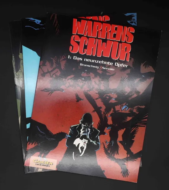 WARRENS SCHWUR SC Thriller Krimi Comic Album Nr. 1-3 komplett Carlsen Verlag