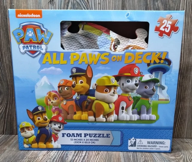 NICKELODEON PAW PATROL Foam Jigsaw Puzzle All Paws on Deck 25 Pieces