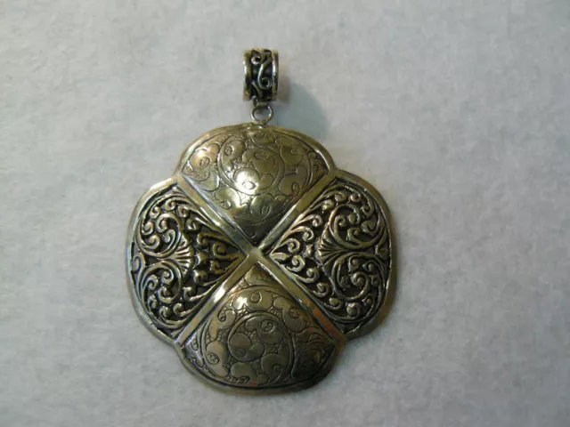 Vintage Sterling Silver Pendant India 925 SI