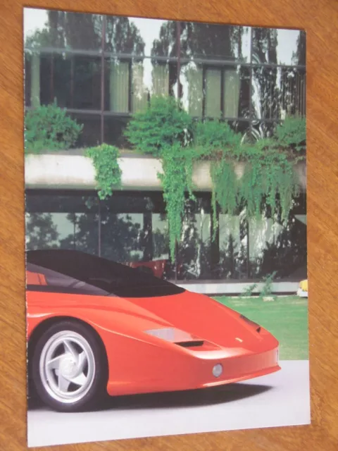 c1989 Pininfarina Mythos - Ferrari Testarossa original 4 page brochure