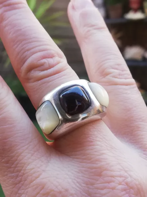 Bague Ancienne Argent Massif 925 – Jonc Ethnique Berbère, Taille 54