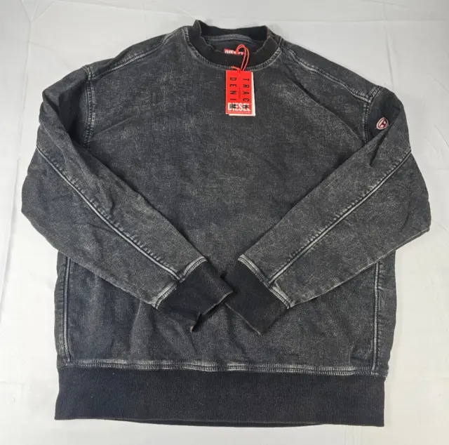 Diesel  D-Krib-NE Sweatshirt Pullover denim black  Größe S