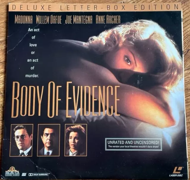 Body of Evidence LaserDisc US NTSC 1992 Madonna Movie Unrated Uncensored Version