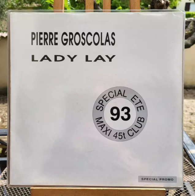 Trés RARE Maxi 45 PROMO Pierre Groscolas Lady Lay 1993 NEUF Jamais Joué, Média M