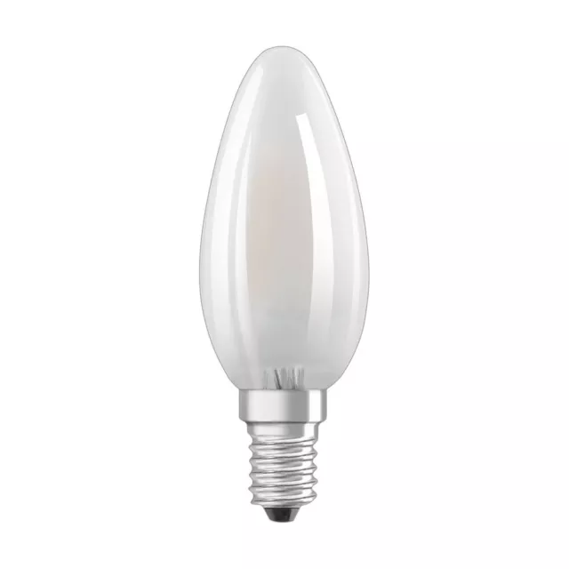 6 x Bellalux LED Filament Lampen Kerzen 2,5W = 25W E14 matt 250lm warmweiß 2700K 2