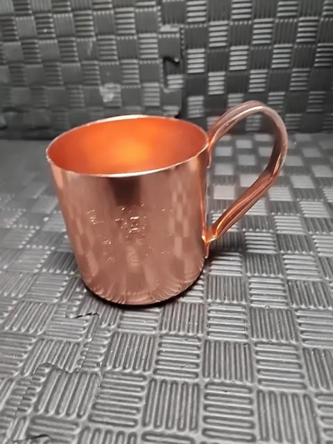 Smirnoff Mule Vodka Copper Mug- 3.75" Tall x 4.5" Wide x 3" Diameter, No Box