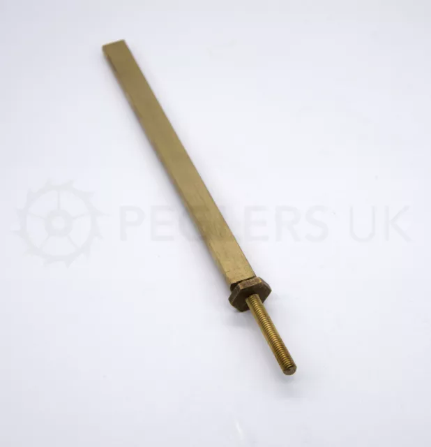 NEW - Solid Brass Longcase Long Case Pendulum Flat & Nut 3