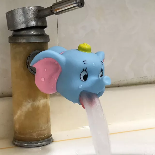 Cute Animal Faucet Extender Children Help Washing Hands Sink Water Tap Extend Bf